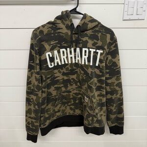 Carhartt Green Camo Relaxed Fit Hoodie